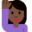 woman raising hand, dark skin tone